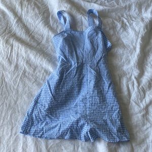 CHECKERED BLUE ROMPER